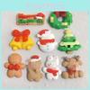 Cute Christmas Snowman Wreath Resin Accessories For Diy Phone Cases And Hair Accessories