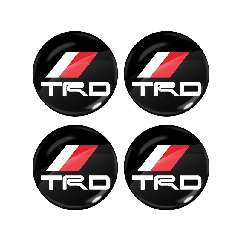 2/4/6Pcs Car Door Lock Keyhole Sticker Emblem Car Protective Sticker For Toyota TRD Racing Supra Corolla Parts Sport Yaris Grmn