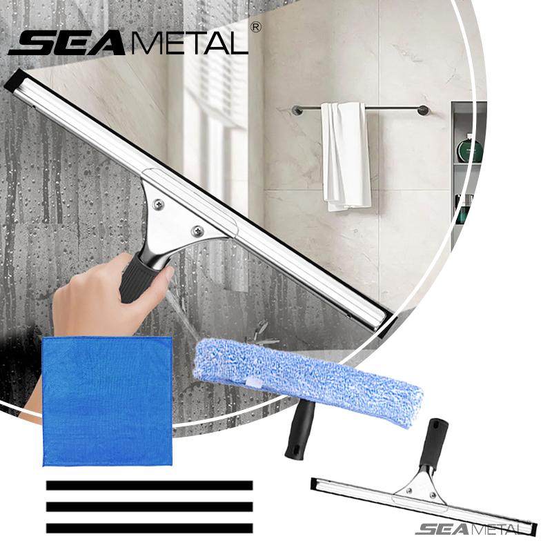 1pc Household Cleaning Scraper Glass Scraper Bathroom Car Glass Wiper Window Glass Cleaner Handheld Water Removal Glass Scraper