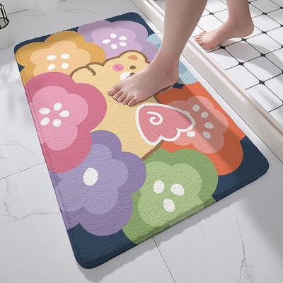 Entrance Mat Bathroom Toilet Door Absorbent Non-slip Mat Household Bedroom Toilet Rug
