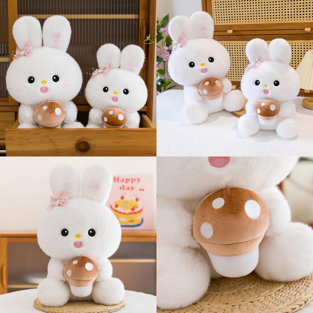 Plush Bunny Toy With Super Soft Short Pile And Children Sleep Decor