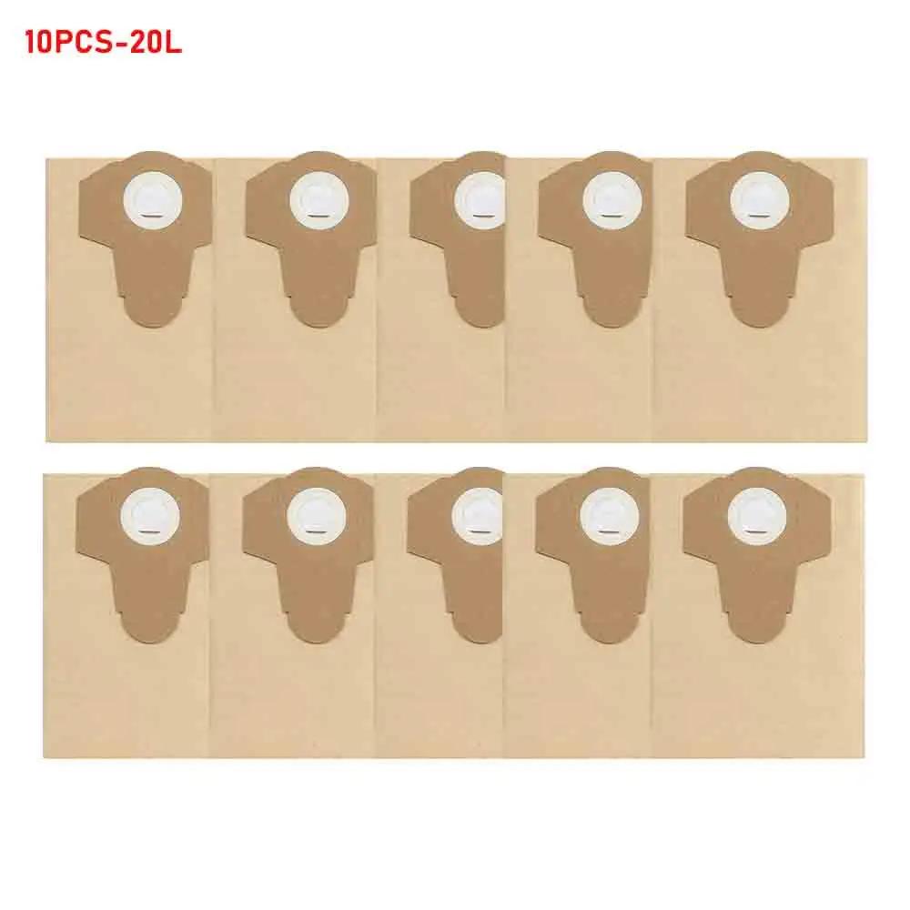 20L 30L Wet and Dry Vacuum 5/10pc Dust Bags for Einhell BT-VC1250S/BT-VC1250/20 Li S-Solo/TC-VC 18 Paper Dust Collection Bags