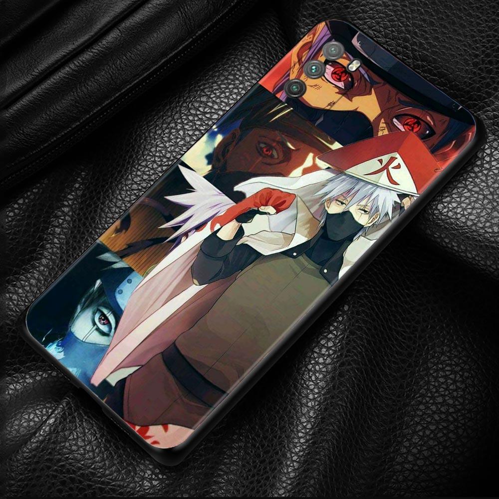 Naruto Anime Phone Case For Xiaomi Poco X3 NFC M3 M4 Pro F3 GT Mi 12 10T Note 10 11 Lite 11T Pro 9T CC9 Cover Silicone Coque