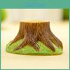 Stump Tree Cartoon Green Grassland Mini Model Decoration For Micro Scenery Props