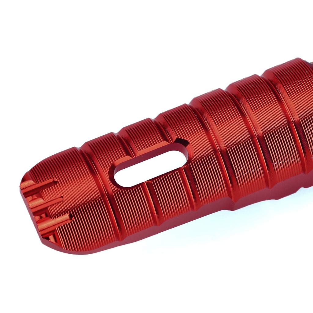 Artudatech Front Footrest Foot Pegs for Honda CB125R CBR250RR CBR1000RR CB600F CB1100/RS/SX Motorcycle Red