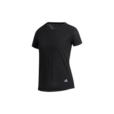 Bonus Arc Hem Loose Fit Workout Short Sleeve T-Shirt Women Tops Black GJ2757