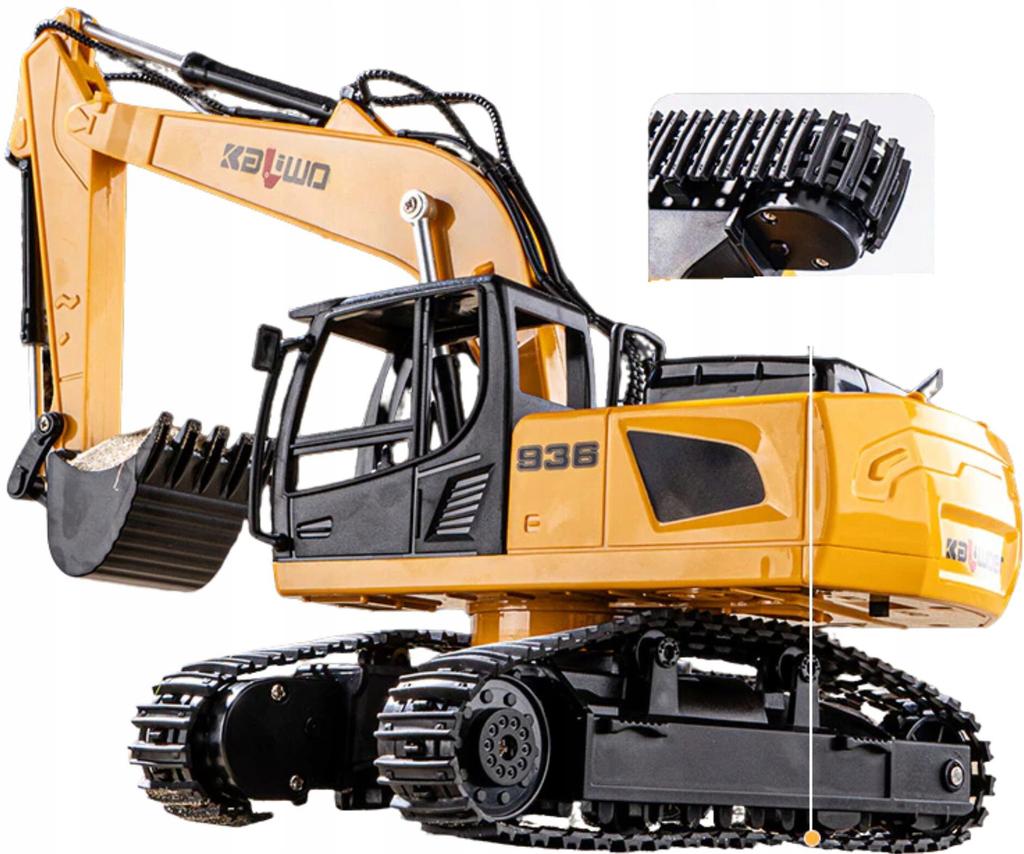 Remote-Controlled Excavator Kaliwo Engineering Vehicle Series 13510H 1 Pc