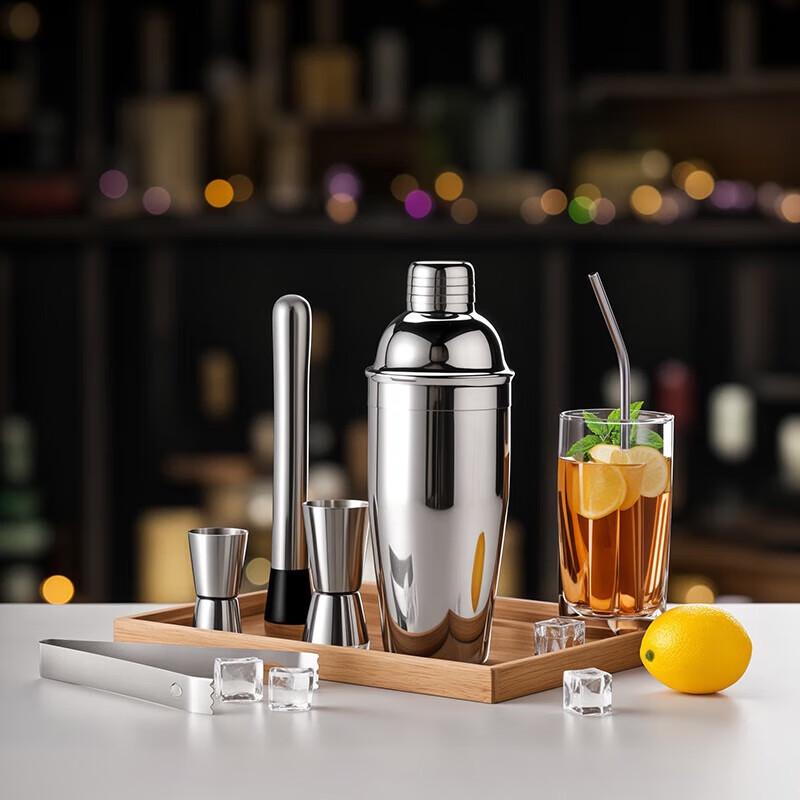 Ming Ling 19-teiliges Cocktail-Shaker-Set aus Edelstahl 550 ml