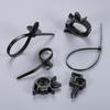 120Pcs Nylon Self Locking Cable Straps 30pcs Wire Loom Clips Car Pipe Cable Fastener Bundle Fixed Binding Wire Fixing Zip Ties
