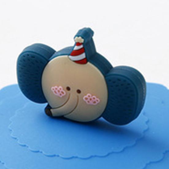 6Pcs Silicone Cup Lid Set Cute Animal Drink Covers Reusable Airtight Mug Cover for Hot/Cold Beverages Dustproof Leak-Proof Cup Sleeves