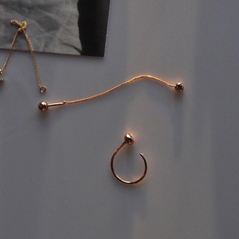 NJ JEWELRY 0.1ct Dia Chain Piercing (14k/18k)