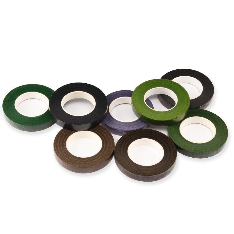 27m Green Coffee Floral Stretch Tape for DIY Bouquets