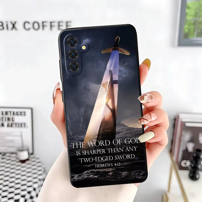 God Jesus Pray Cross Bible Soft Phone Case for Samsung A17 A37 A57 A16 A26 A36 A56 A15 A25 A35 A55 A14 A24 A34 A54 A13 A23 A33 A