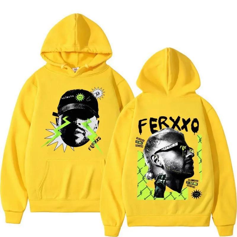 Feid Ferxxo European Size Men's Hoodies - Autumn/Winter Collection