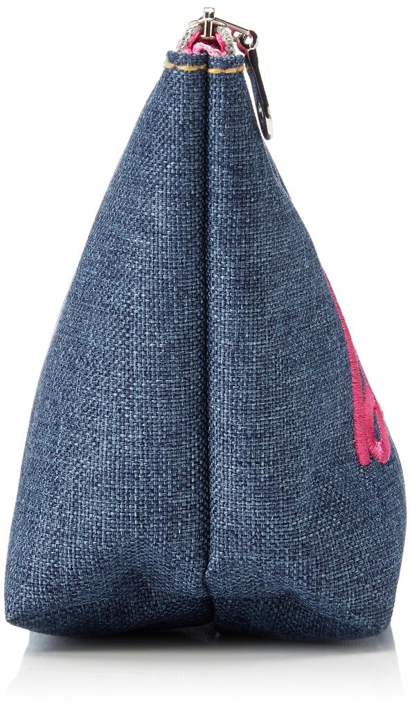 [Barbie] Denim Embroidered Logo Boat-Shaped Pouch RCBB-109b (Pink RCBB-110)