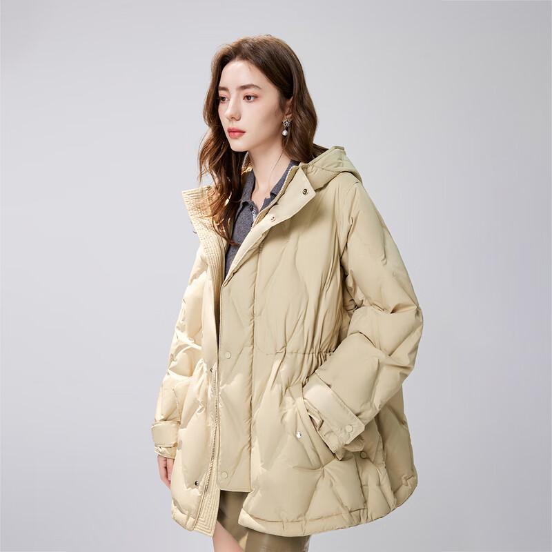 Qiushuiyiren Women's 2024 Winter Hooded Down Puffer Jacket