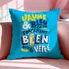 Beverage RRichards Drink Cushion Cover Breathable Linen Pillowcase Summer Odorless EcoFriendly Invisible Zipper Washable