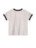 LA MAISON STUDIO Maison Dog Stripe Ringer Short Sleeve Melangray(Fcg2Ts762W)