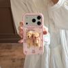 3D Bow Bear Phone Case for iPhone 17/16 Pro Max/15/14 - Women's Cute Design