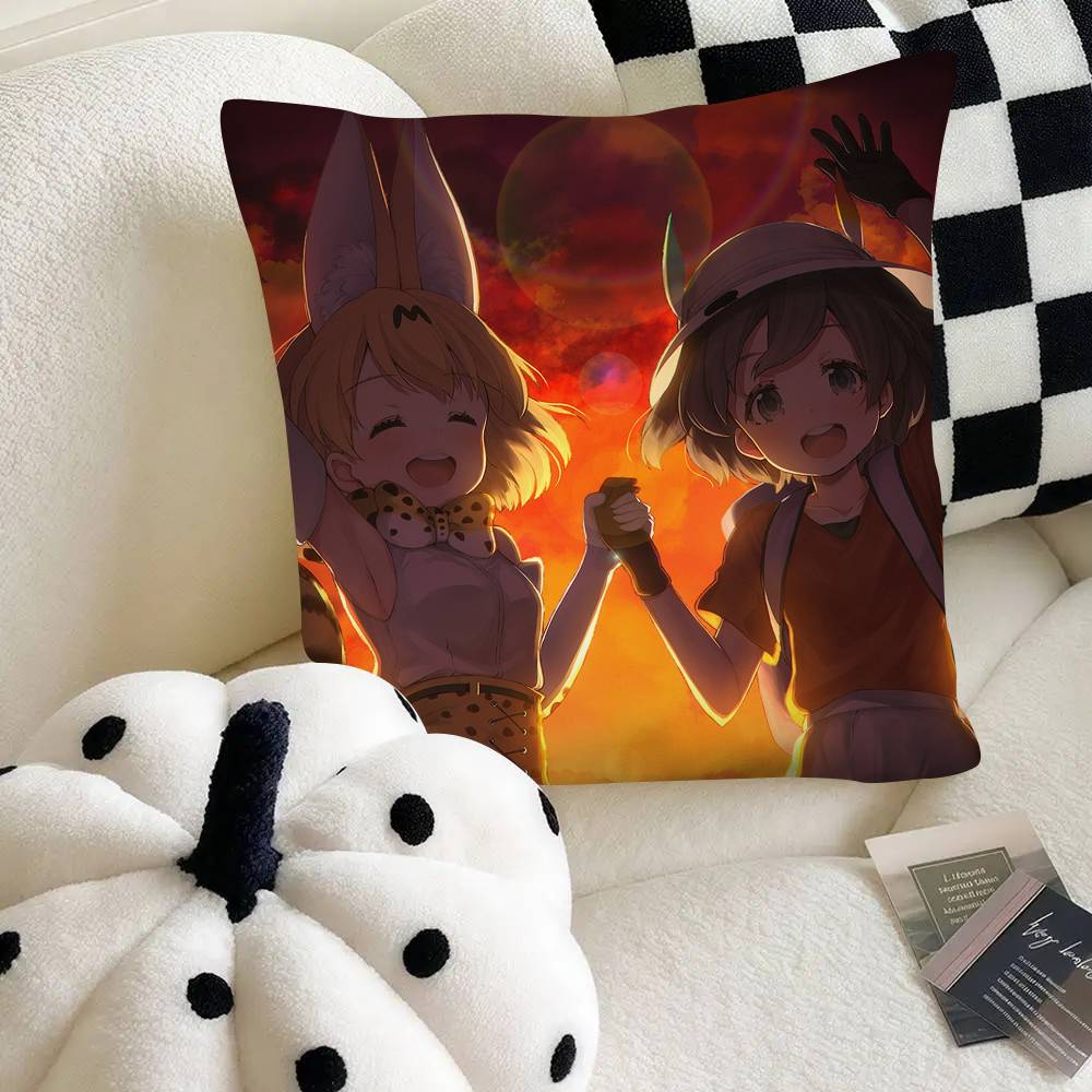 Adventure Anime Kemono Friends Pillow Case Fashion Square Pillowcase Bedroom Sofa Room Ins Decoration Leisure