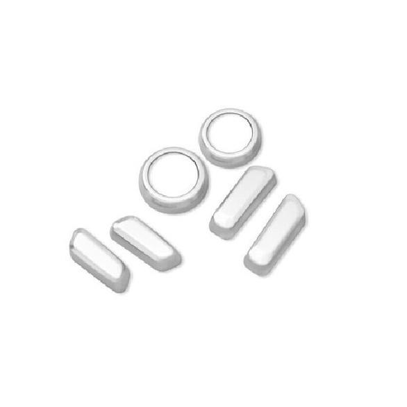 Fit For Volvo XC90 2016- Matte Silver Seat Adjust Handle Button Cover Trim