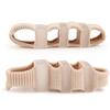 Fiber Toe Separator: Bunion Relief, Overlapping Toe Corrector, Double/Triple Hole Orthotic Sleeve
