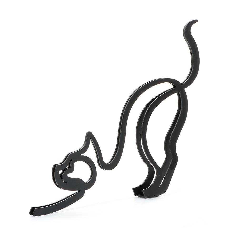 Home Ornament Desktop Decoration Art Sculpture Cat Decoration Abstract Line Ornament Cat Sculpture