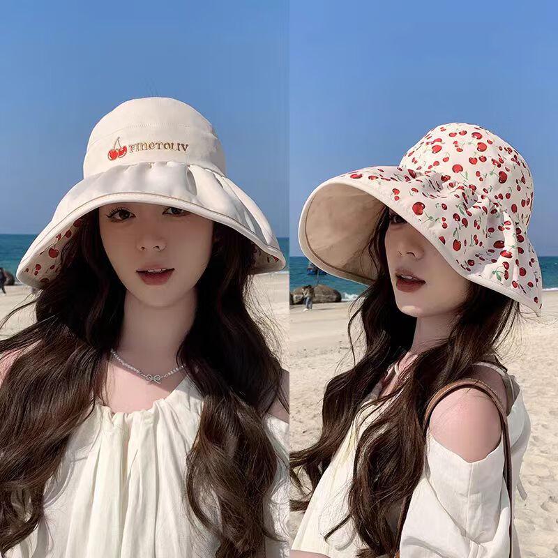 Women s Reversible Cherry Summer Hat