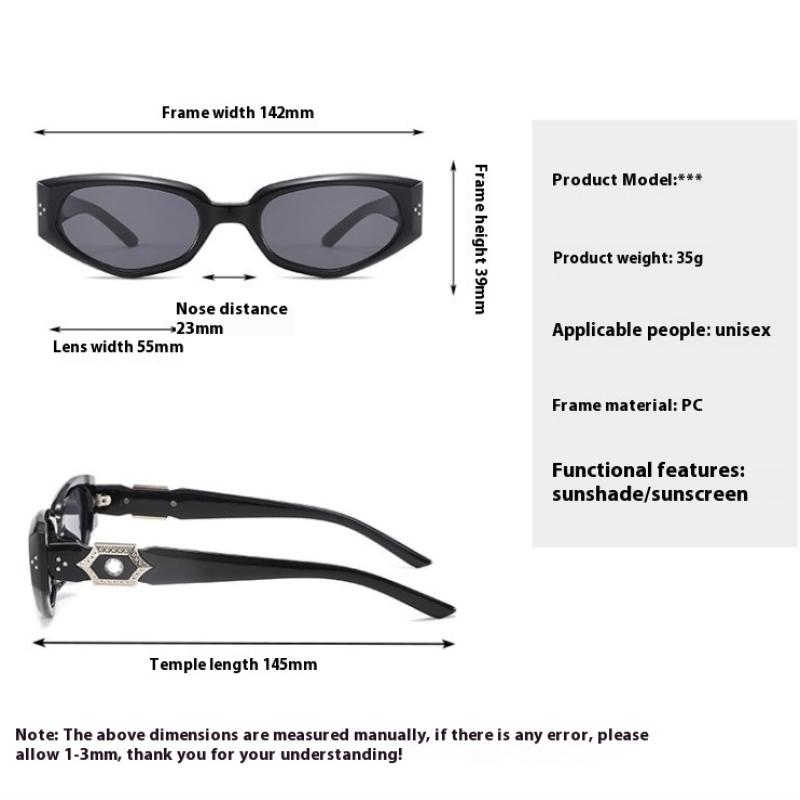 Cat Eye Sunglasses Personalized Decorative Sunglasses Versatile Sunglasses Outdoor Driving Sunscreen Trendy Sunglasses