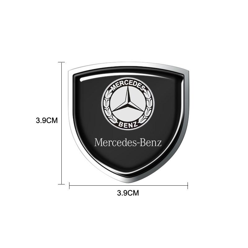 1Pcs 3D Metal Auto Door Shield Emblem Car Body Badge Sticker For Mercedes Benz W247 W212 W213 W205 AMG W177 V177 W176 GLA GLC X253 W166