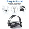 1 Pair 1/ 2 Exercise Bike Pedals with Strips, Stationary Recumbent Bike Pedals for Indoor Exercycle Bike, Spin Bike