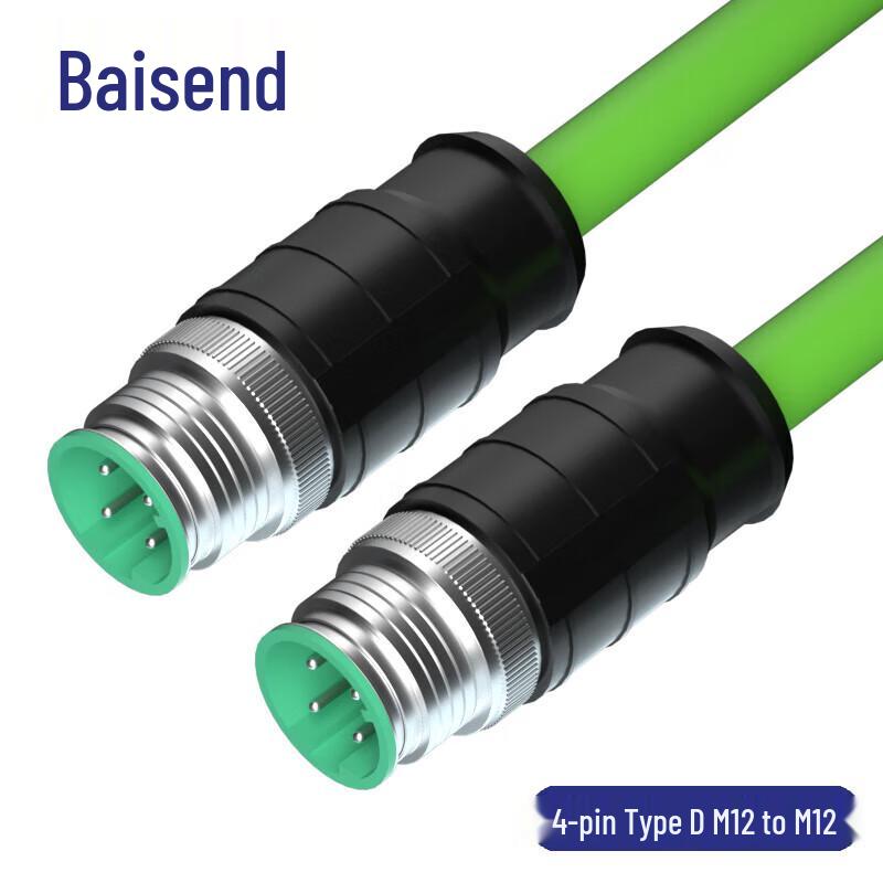 

BOSENDE M12 to M12 4-Pin D-Type Industrial Ethernet Cable