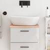 VidaXL Light Brown Bathroom Countertop 40x30x2 Cm Treated Wood 3156089