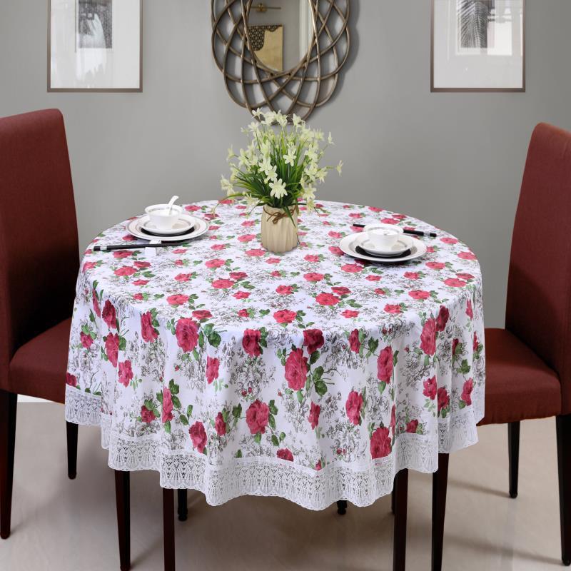 High-Grade Waterproof, Oil-Proof, Non-Slip, Thick Round Tablecloth for Home and Restaurant Use