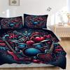 3pcs Music Love Bedding Cover Set, Fashion Classic Popular Print Bedding Set, Soft Comfortable, All Season Use, For Bedroom, Guest Rooma0819186