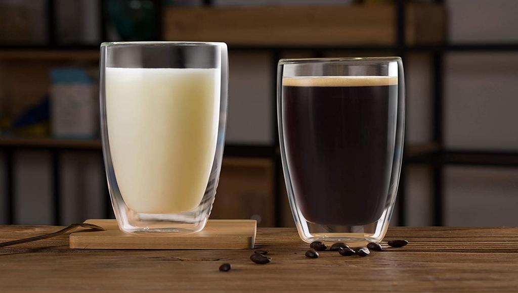 6X Thermal Glasses for Coffee, Latte, Drinks 450ml Certified