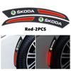 cycr3 For Skoda Carbon Fiber Car Wheel Eyebrow Fender Sticker Reflective Strips Warning Protector Strip Octavia Superb RAPID FABIA