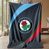 Blackburn Rovers Football Print Flannel Blanket, Soft Warm Lightweight Throw Blanket for Sofa Bed Camping