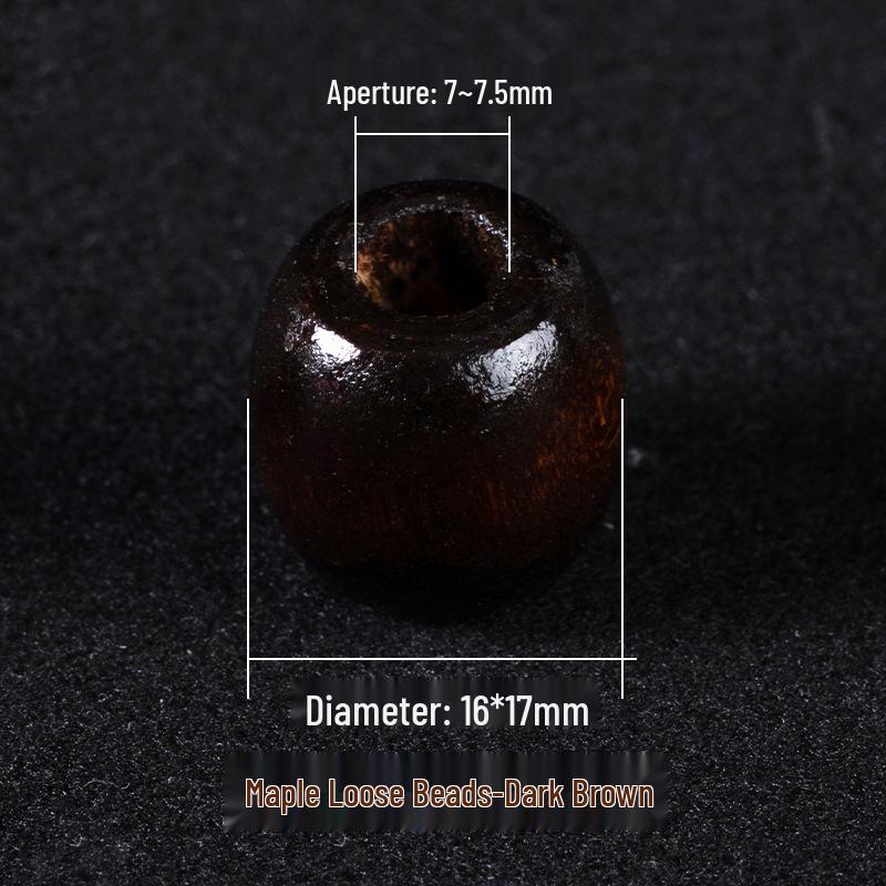 Mărgele Rotunde din Lemn Colorat pentru Bijuterii DIY - Mărgele Libere cu Orificiu Mare