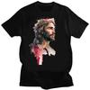Even Jesus Did Deadlifts T Shirt Funny Jesus Graphic T-shirts Streetwear Unisex Women Men Clothing Tees Tops  Camisas