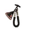 Anti-lost Leather Pizza Pendant Safety Chain Hanging Lanyard Keychain  Gifts