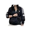 Adidas Originals RT TT U2 Comfortable Sports Casual Windproof Retro Stand Collar Striped Jacket Unisex Jacket Black JL8396