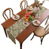 Heat Insulation Dust-proof Vintage Table Runner Tassel Tea Flag Luxury Wedding Table Decoration Pastorale Tablecloth