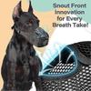 Breathable Mesh Dog Muzzle Anti-Bite Strap Dog Mouth Cage Scavenging Prevention Long Mouth Pet Mouth Mask Gray,L