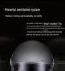 Certified Retro Fiberglass Full Face Helmet for Kids' Motorcycles and Scooters