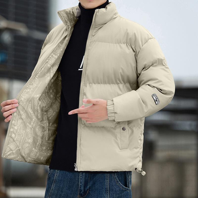 Wearing Cotton Clothes On Both Sides, Men's Winter Couple's Bread Clothes, Trendy Brand Loose Warm Cotton-padded Jackets, Spring and Autumn Models