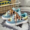 Women's shoes summer niche black casual canvas shoes retro versatile sports big head shoes men's