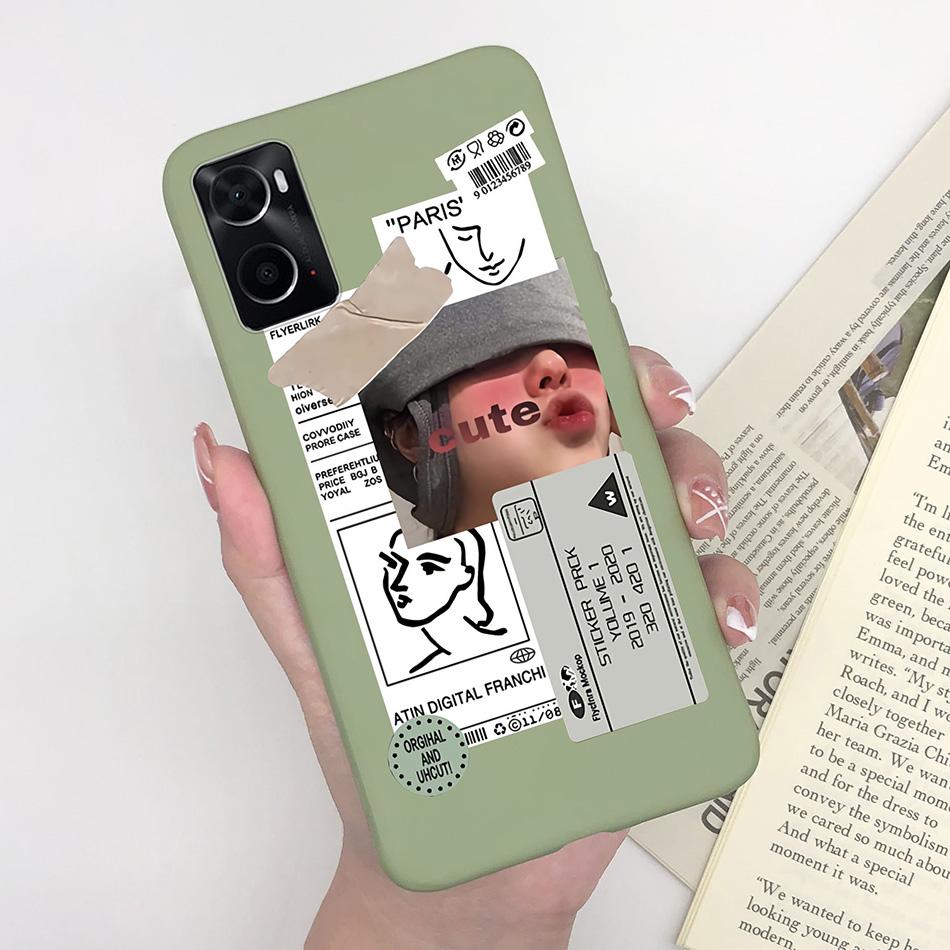 Phone Case For Oppo A96 A97 Cat Monster Soft Matte Silicone Anti Drop Back Cover For Oppo A 96 97 OppoA96 Bumper Funda Coque Bag