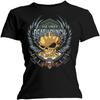 Five Finger Death Punch 'Trouble' (Black) Womens Fitted T-Shirt