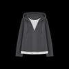 Women's Faux Two-Piece Color Block Hooded Sweatshirt